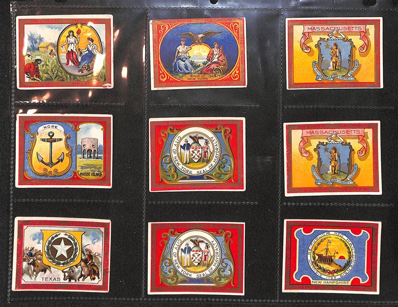 Lot Of 179 1910 Cigarette Cards Of States/Countries/Places